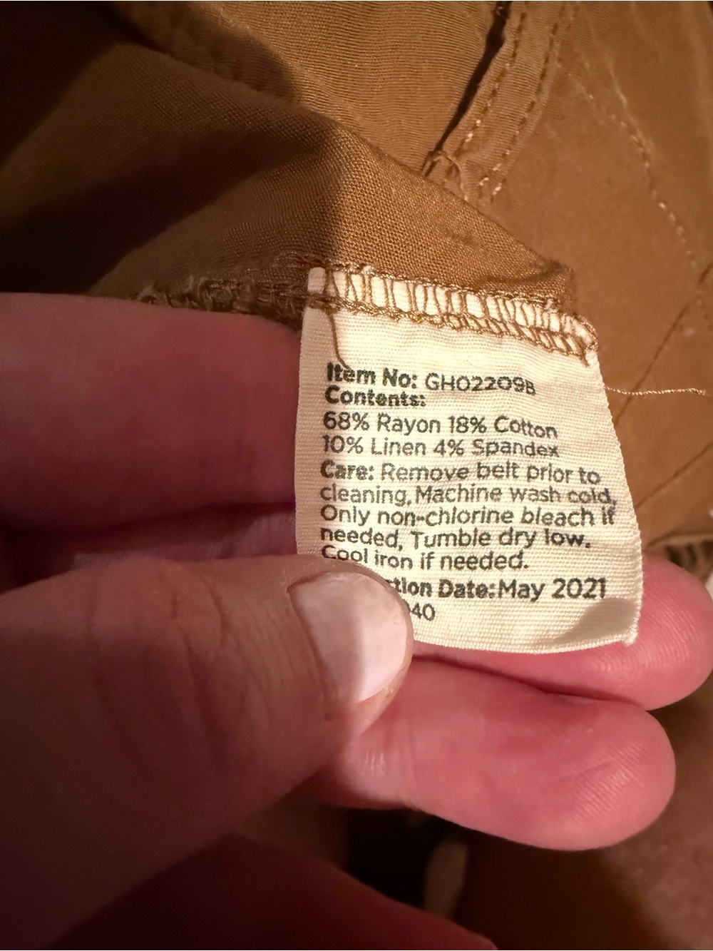 Matilda Jane stretch crop pants, brown, size 12, EUC - Picture 6 of 7